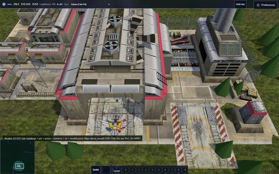 A JCOM factory building at close zoom