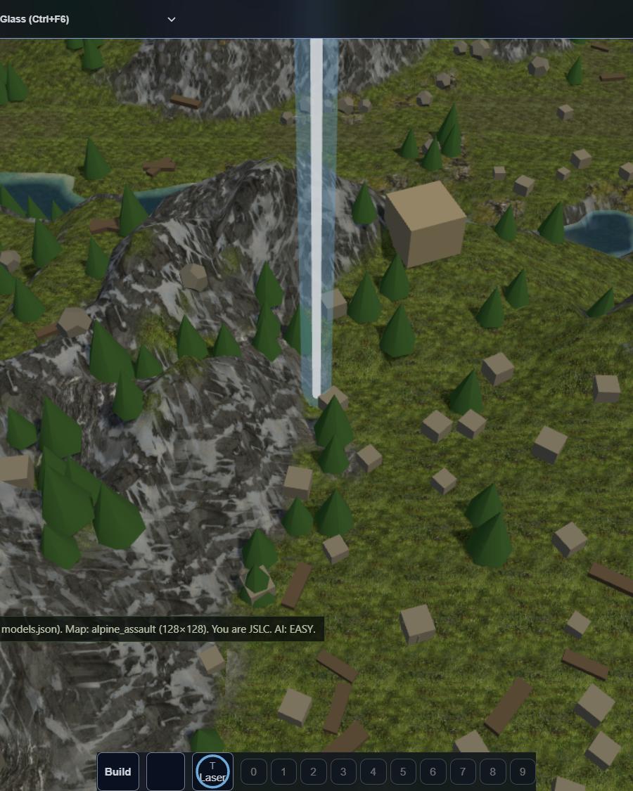 An orbital drop beam bringing reinforcements down