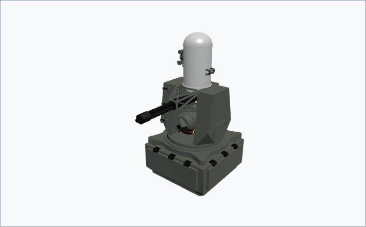 The Storm Flak model, ready to orbit
